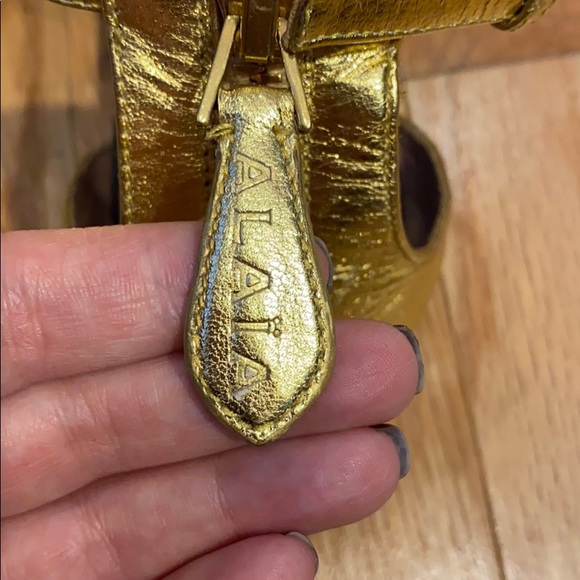 Alaia lazer cut suede and leather gladiator sandals size 40 - Picture 7 of 16